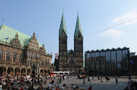 view of marketplace, town hall and dome